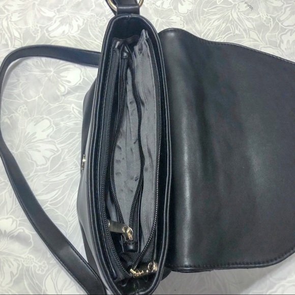 🆕 NWOT OneOddBird Black Leather Bag - Picture 3 of 6